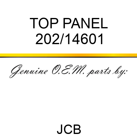 TOP PANEL 202/14601