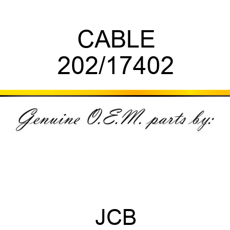 CABLE 202/17402