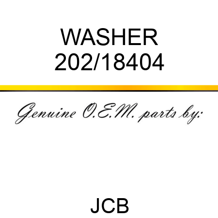 WASHER 202/18404