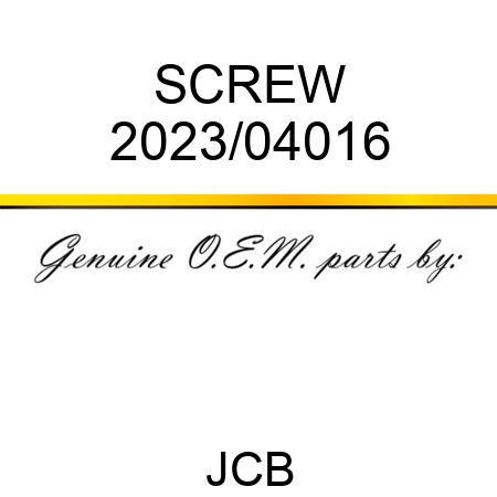 SCREW 2023/04016