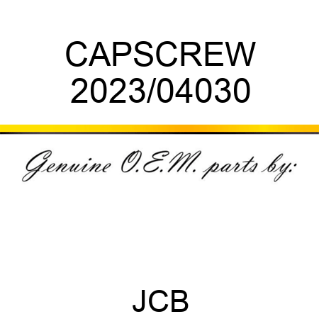 CAPSCREW 2023/04030