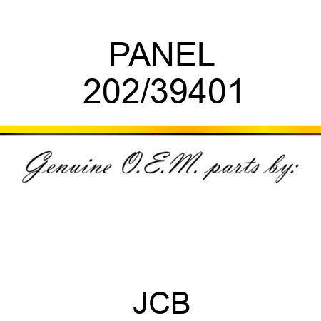 PANEL 202/39401