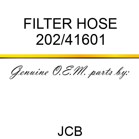 FILTER HOSE 202/41601