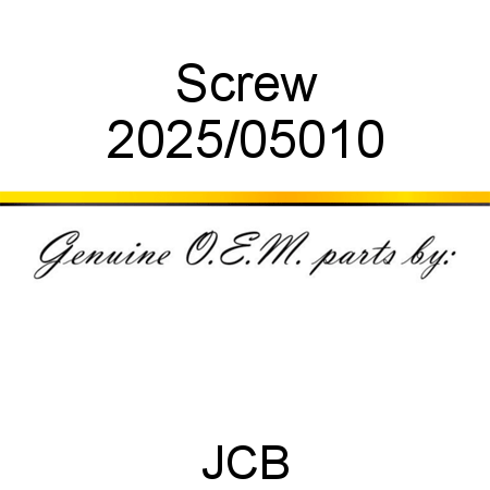 Screw 2025/05010