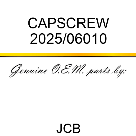 CAPSCREW 2025/06010