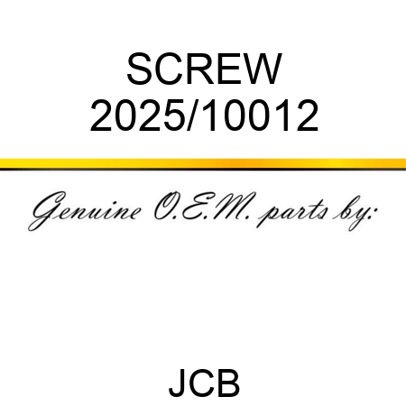 SCREW 2025/10012