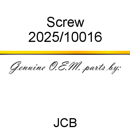 Screw 2025/10016