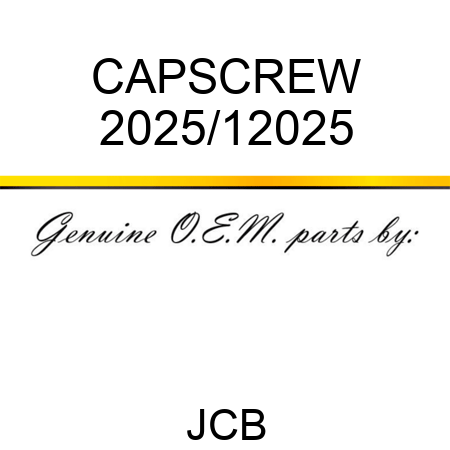 CAPSCREW 2025/12025