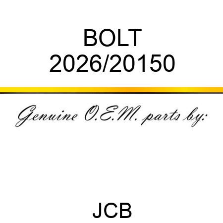 BOLT 2026/20150