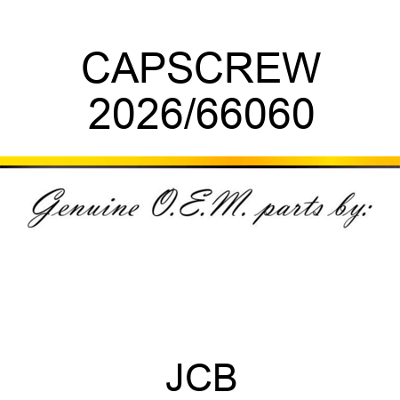 CAPSCREW 2026/66060