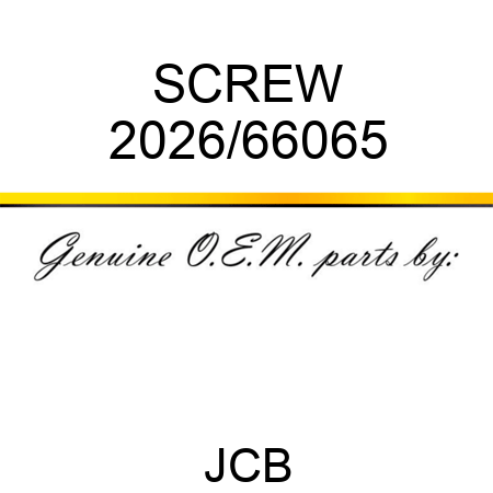 SCREW 2026/66065