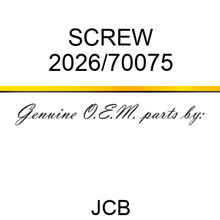 SCREW 2026/70075