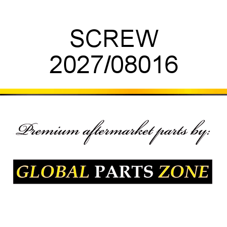 SCREW 2027/08016