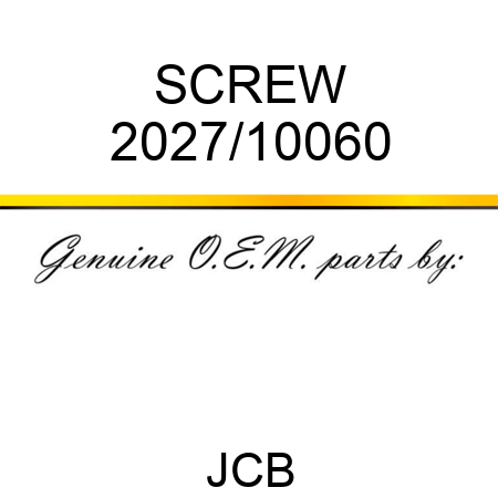 SCREW 2027/10060
