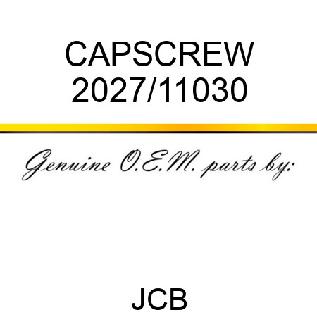 CAPSCREW 2027/11030