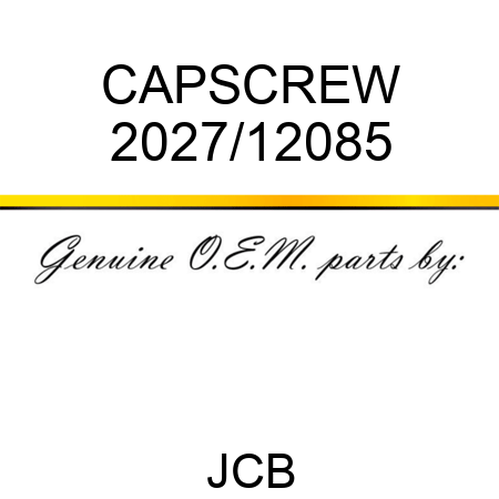 CAPSCREW 2027/12085