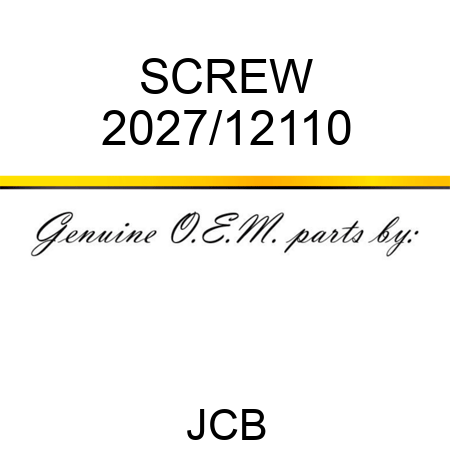SCREW 2027/12110