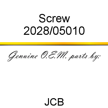 Screw 2028/05010