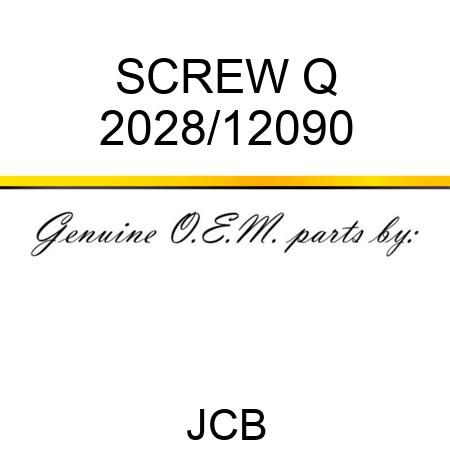 SCREW Q 2028/12090
