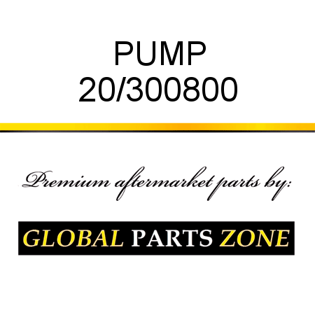 PUMP 20/300800