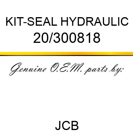 KIT-SEAL HYDRAULIC 20/300818