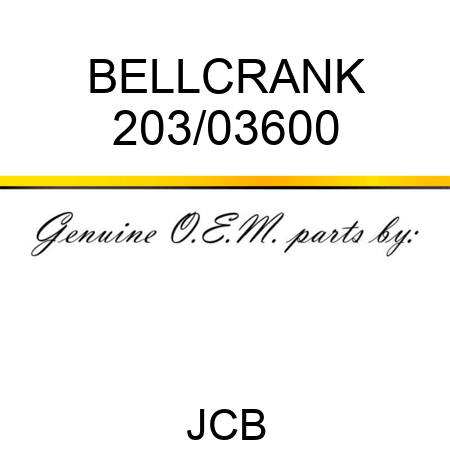 BELLCRANK 203/03600