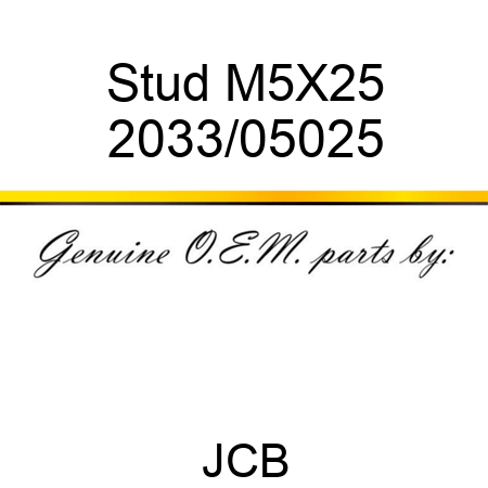 Stud M5X25 2033/05025