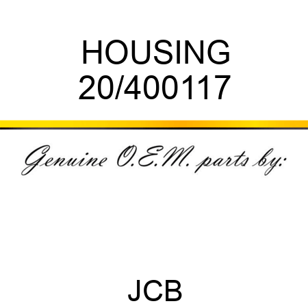 HOUSING 20/400117