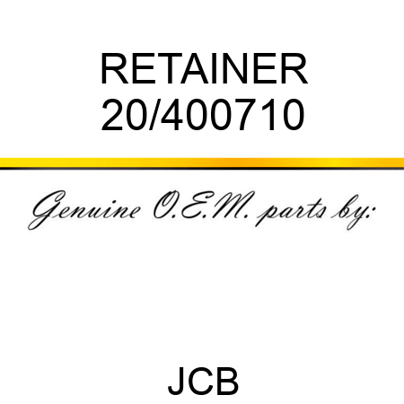 RETAINER 20/400710