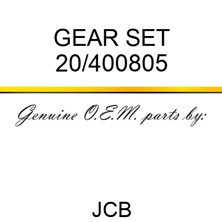 GEAR SET 20/400805