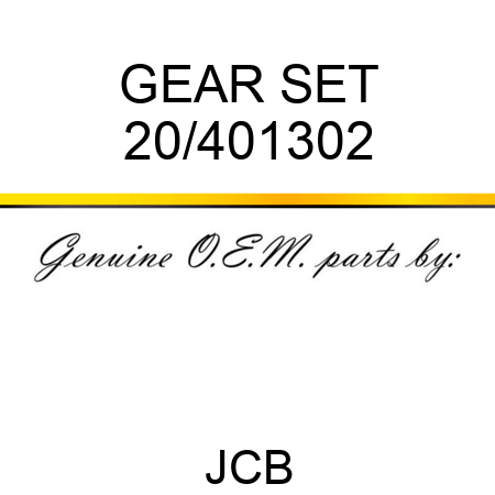 GEAR SET 20/401302