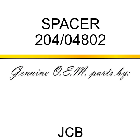 SPACER 204/04802