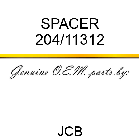 SPACER 204/11312