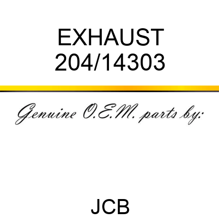 EXHAUST 204/14303