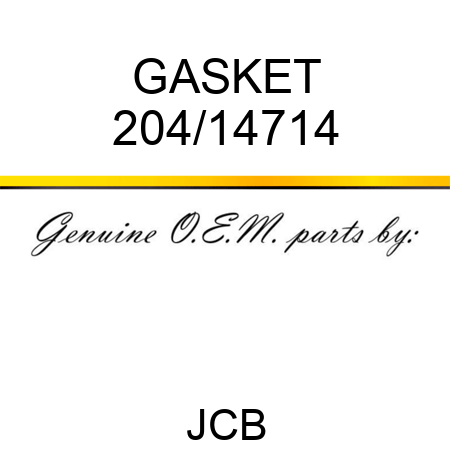 GASKET 204/14714