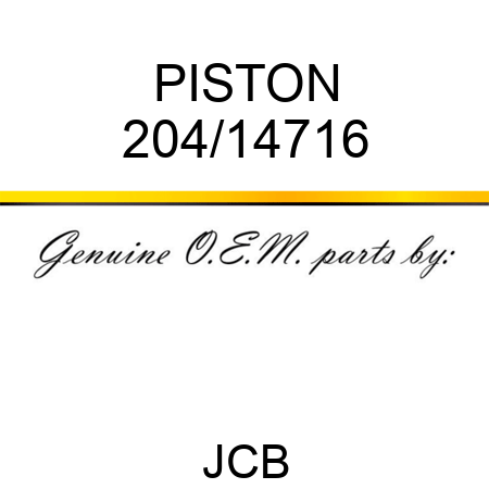 PISTON 204/14716