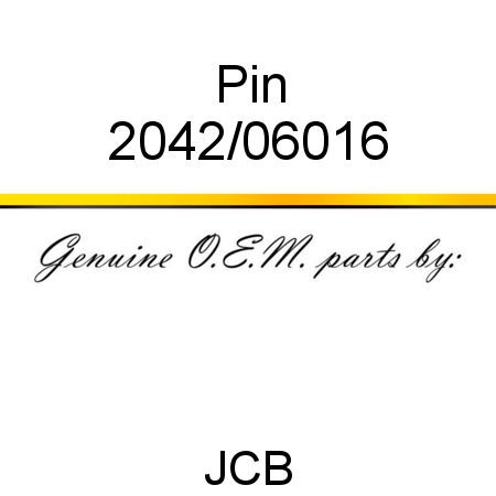 Pin 2042/06016