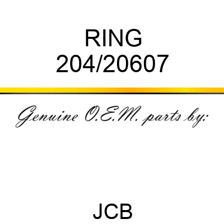 RING 204/20607