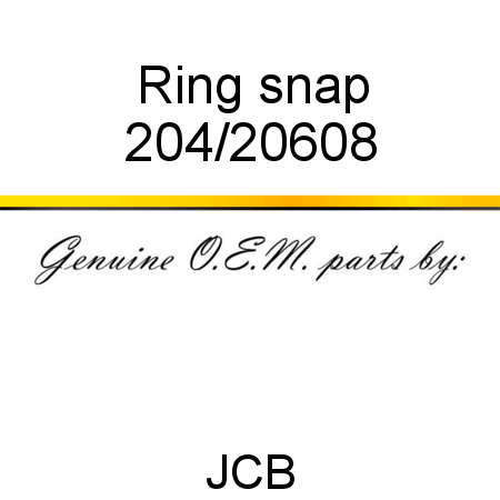 Ring, snap 204/20608