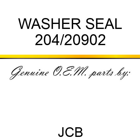 WASHER SEAL 204/20902