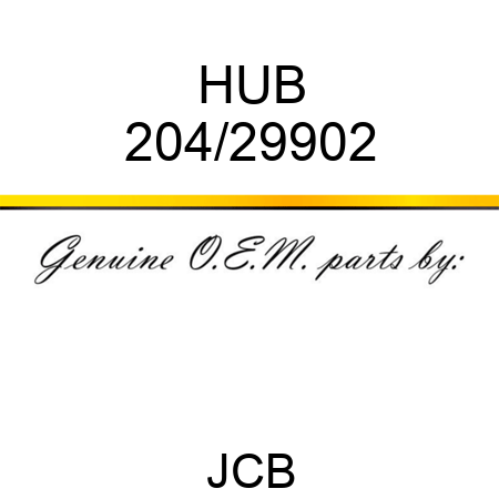 HUB 204/29902