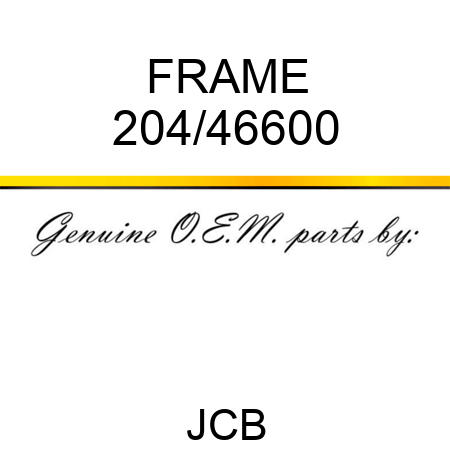 FRAME 204/46600