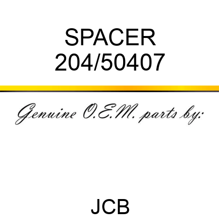 SPACER 204/50407