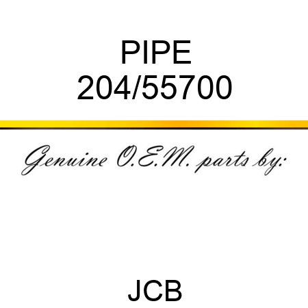 PIPE 204/55700