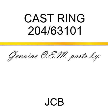 CAST RING 204/63101