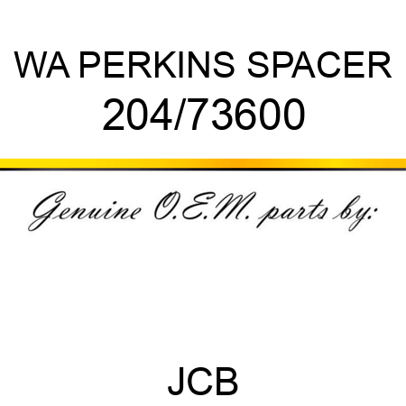 WA PERKINS SPACER 204/73600