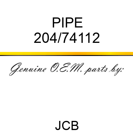 PIPE 204/74112