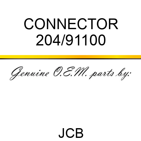 CONNECTOR 204/91100