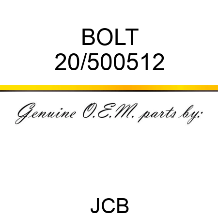 BOLT 20/500512