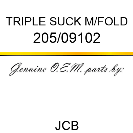 TRIPLE SUCK M/FOLD 205/09102